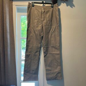 ASOS Faux Leather Straight Leg Pants